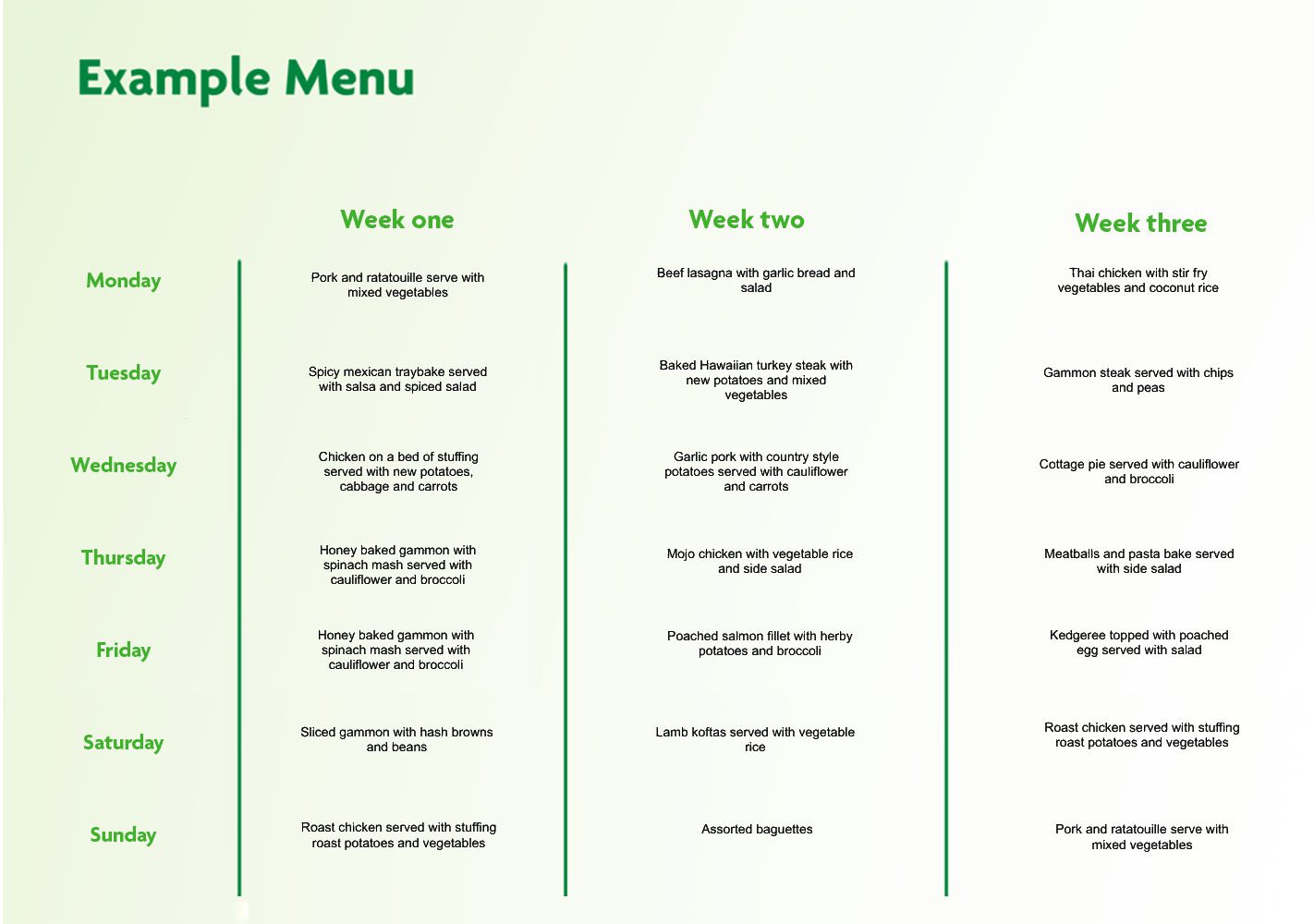 School Menu