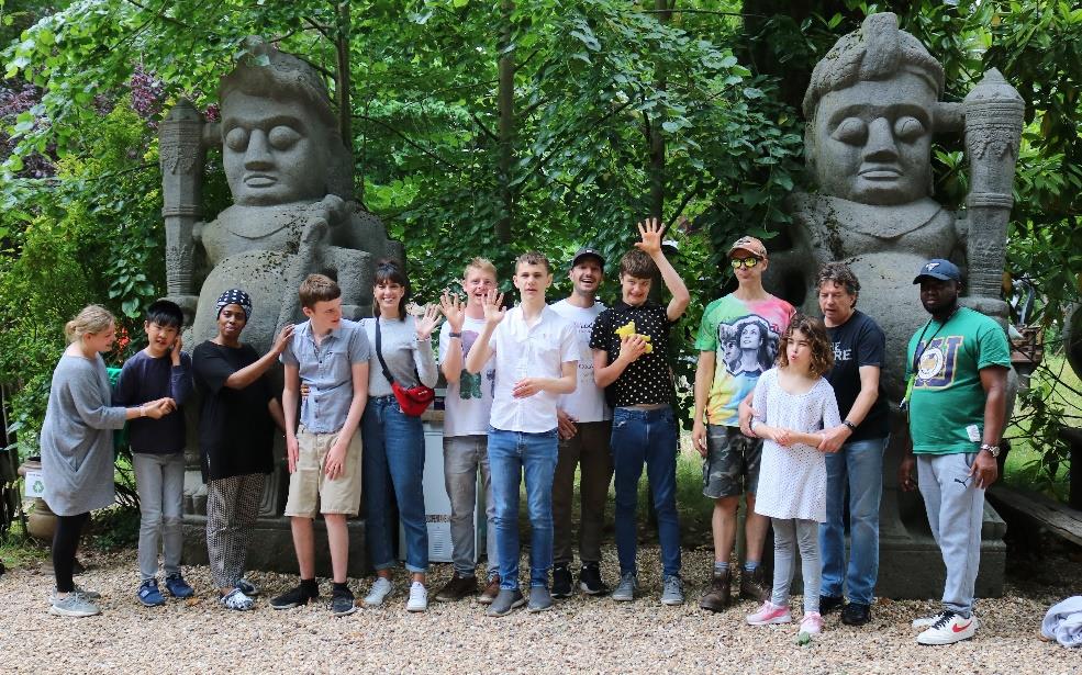 group picture at Churt Sculpture Park